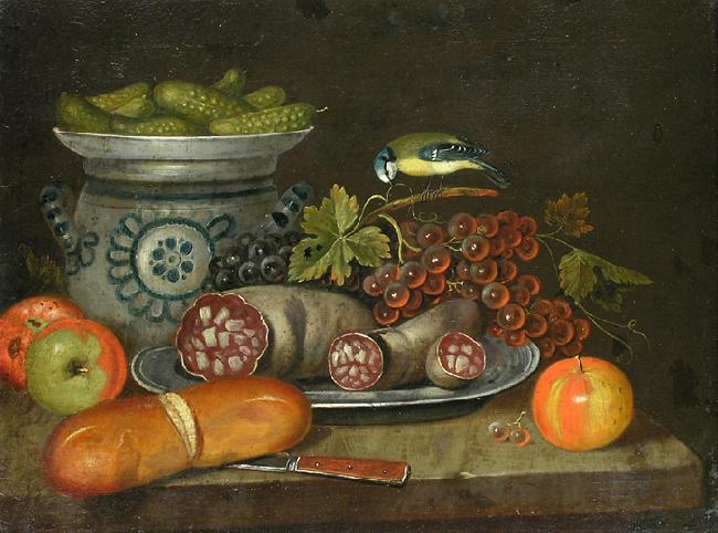 unknow artist Still life with sausages oil painting picture